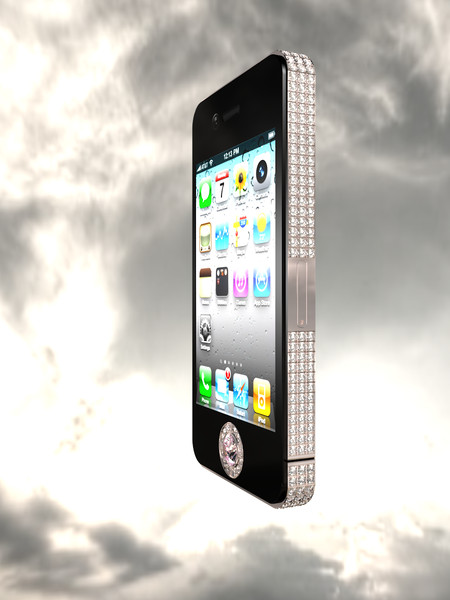 maya realistic iphone 4 diamond - IPhone 4 Diamond Rose by Todor A Nikolov